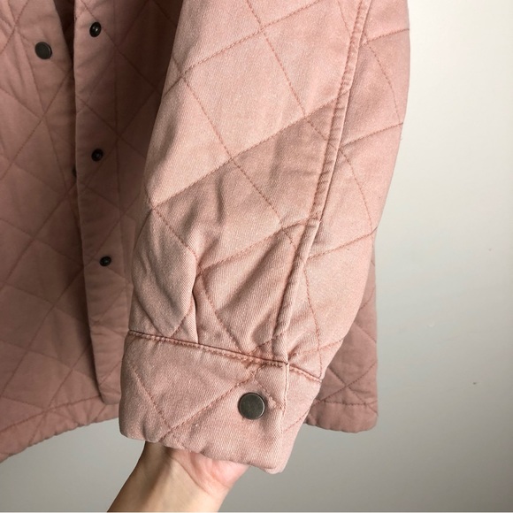 JOIE Pink Quilted Shacket Style Jacket - Picture 5 of 6